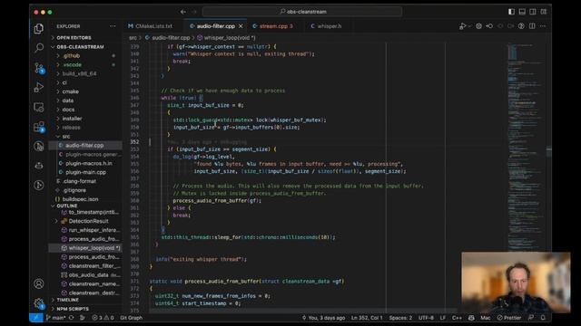 CleanStream OBS plugin code walkthrough смотреть онлайн