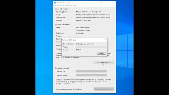 Geekbench 5 Scores (MacOS vs Windows 10 running on Parallels) смотреть онлайн