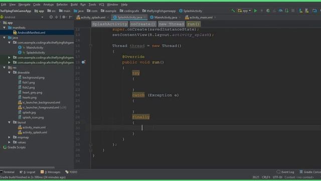 Android Splash Screen in Android Studio - Android Games Development Tutorial 04 смотреть онлайн