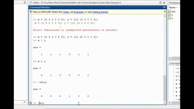 Logical Operators in MATLAB | Math with Umair смотреть онлайн