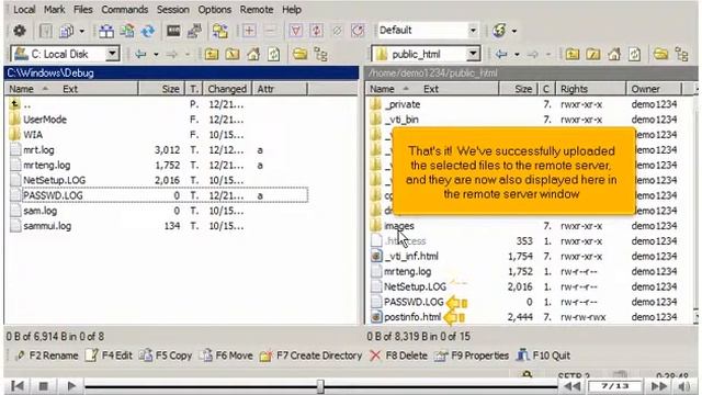 How to upload files in WinSCP смотреть онлайн