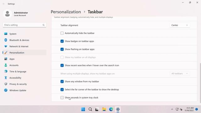 New Major Features in Windows 11 - Never Combine Taskbar, Clock with Seconds, Dark Quick Settings смотреть онлайн