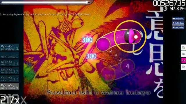 osu! Shingeki no Kyojin [ Linked Horizon] - Guren no Yumiya (TV) [Hard] Average play смотреть онлайн