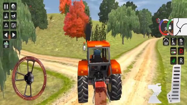 Real Tractor Trolley Cargo Farming Simulator - Farming Tractor Gadi Games - Android Gameplay OSKBG смотреть онлайн