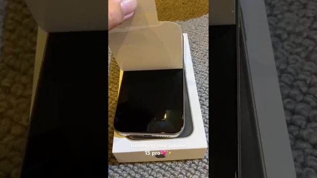 Unboxing new iPhone 15 pro💖✨ #iphone смотреть онлайн