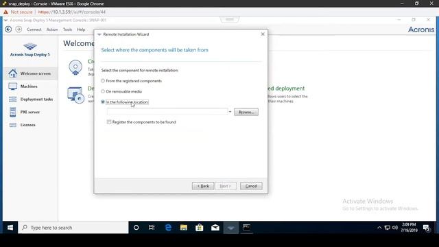 Acronis Snap Deploy 5: Agent Remote Installation смотреть онлайн