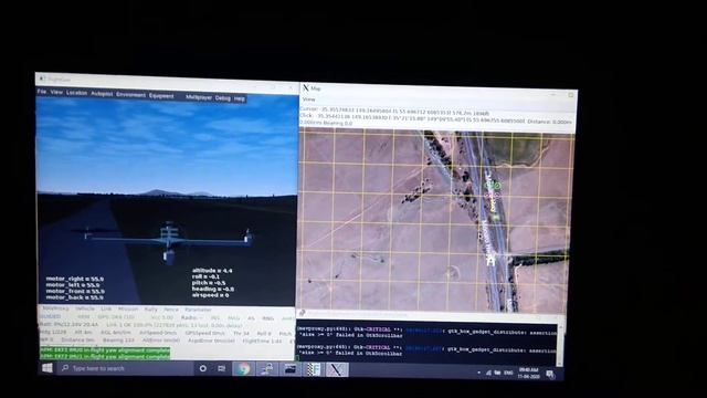 FlightGear simulation with SITL (software in the loop) running on WSL linux in windows 10 смотреть онлайн