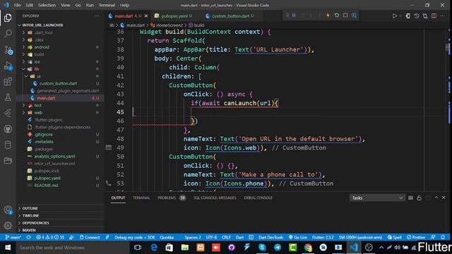 How To Use URL Launcher Flutter | 27.3 #CodeCanDo смотреть онлайн