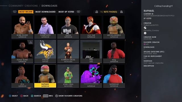 WWE 2K22 - How To Download YouTubers/Streamers/Rappers Creations Superstars смотреть онлайн