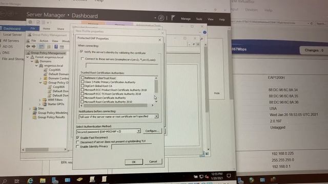 WPA2 Enterprise on Engenius access point-using Windows Server 2019 for RADIUS authentication смотреть онлайн