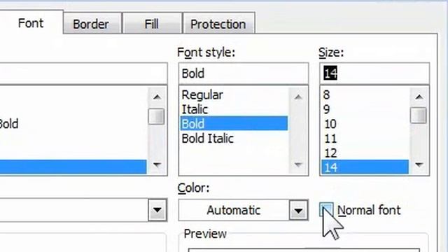 How to manually change the font settings for selected cells смотреть онлайн
