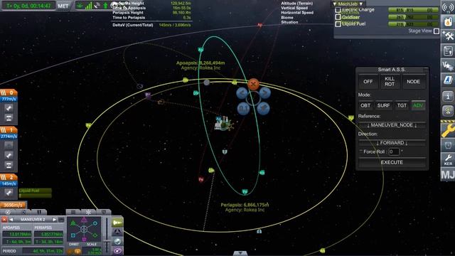 [KSP] 18 Position satellite in a polar orbit of Kerbin (Mun assist) смотреть онлайн