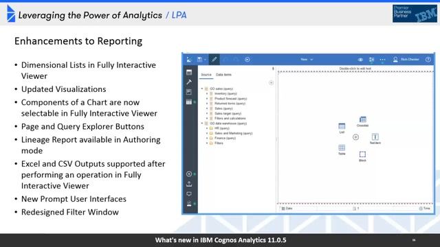 What's New With Cognos Analytics R5 (v11.0.5) смотреть онлайн