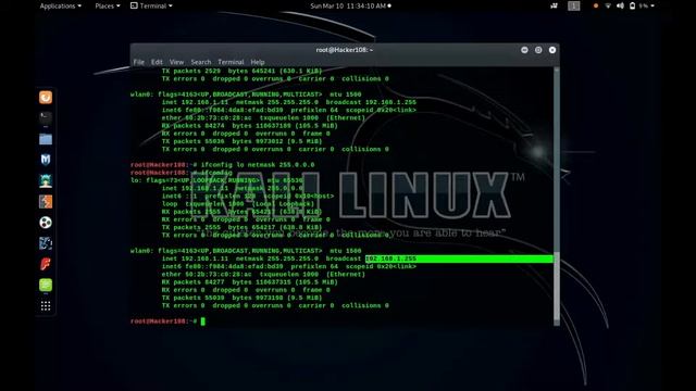 ifconfig | Linux Basic Command for ifconfig смотреть онлайн
