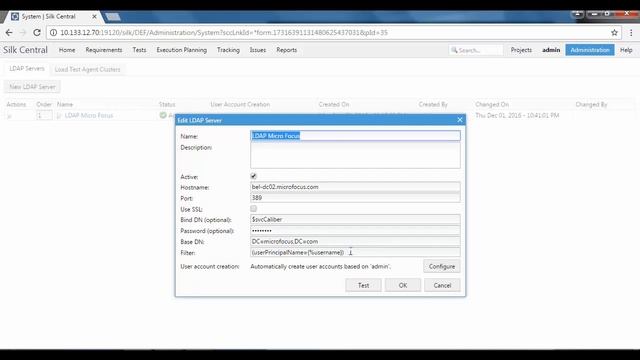 HowTo Enable Silk Central to Use LDAP Authentication and Configure a Template User смотреть онлайн