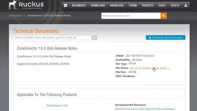 Upgrading from ZoneDirector Version 9 to Version 10 Software смотреть онлайн