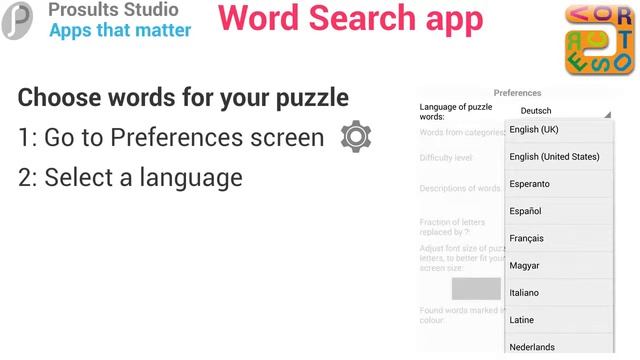 Vortoserc free word search Android app смотреть онлайн