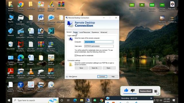 How to change Remote desktop display sitting in server 2012. смотреть онлайн