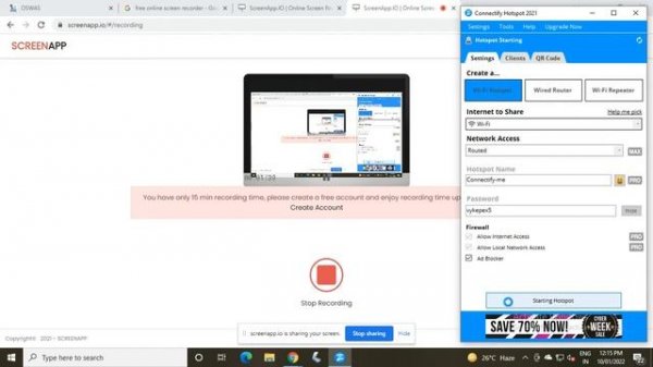 Connectify Hotspot Starting problem