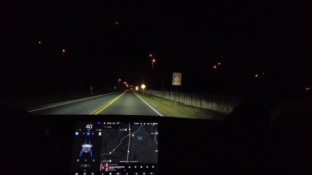 AutoPilot Test Drive - Night (2020.44.10.1, No FSD Beta) смотреть онлайн