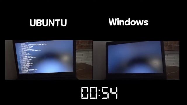 UBUNTU 20.04 LTS VS WINDOWS 10 21H1 : Boot Speed. смотреть онлайн
