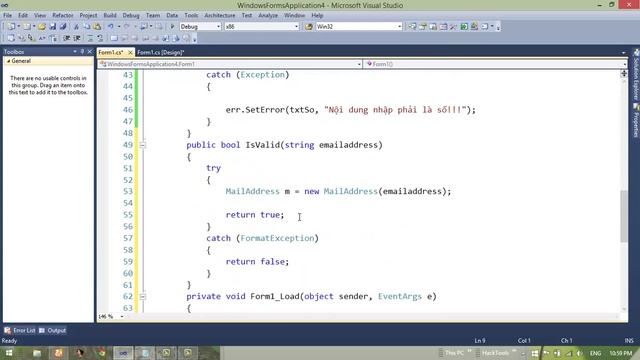 C# - Bài 14 - Sử dụng Error Provider смотреть онлайн