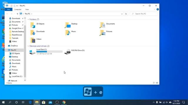 Keyboard Command Open Windows Explorer (Windows Key + E) on Windows 10 смотреть онлайн
