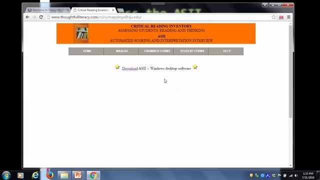 CRI Online 10 Using ASII for Windows based Computers смотреть онлайн