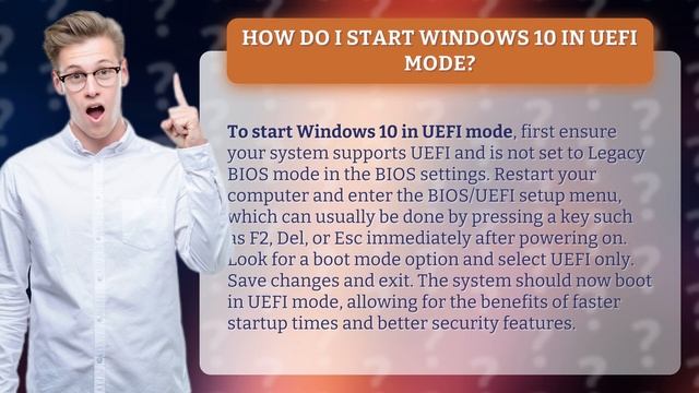 How do I start Windows 10 in UEFI mode? смотреть онлайн