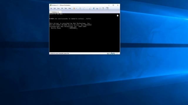 Installazione di MS-DOS 6.22 + Windows 3.11 | CD-ROM | NO Floppy | VMWARE [Italiano | Italian] смотреть онлайн