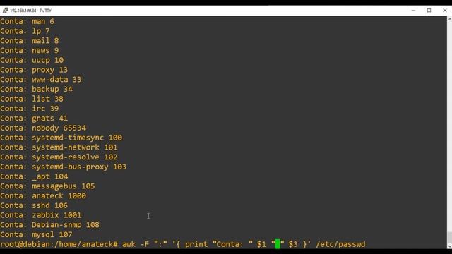 Utilizando o AWK para manipular a saída de texto no Linux/Debian смотреть онлайн