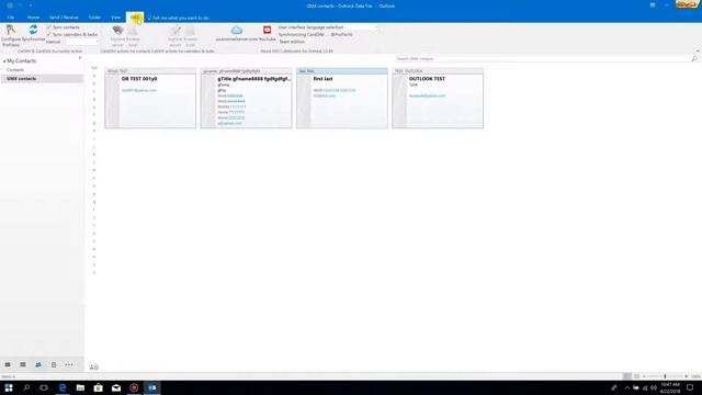 Sync GMX contacts & calendars with Outlook 2016 смотреть онлайн