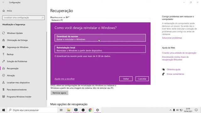COMO FORMATAR O WINDOWS 10 (SEM CD E SEM PENDRIVE) FÁCIL *ATUALIZADO 2021 смотреть онлайн