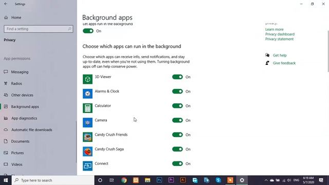 Windows 10 Apps Turn off Unwanted Running Background Apps || Rana Tutorials смотреть онлайн