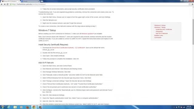 Windows 7 WiFi Security Certificate смотреть онлайн
