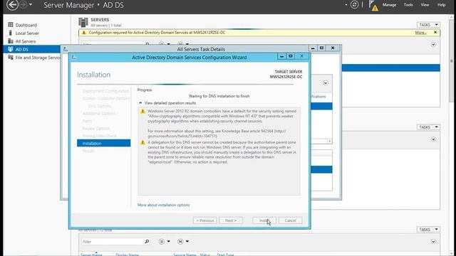 How to: Windows Server 2012 Domain Controller Installation & Settings смотреть онлайн