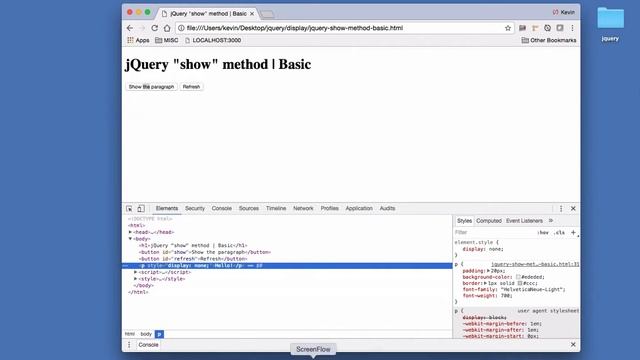How to use the jQuery show Method смотреть онлайн