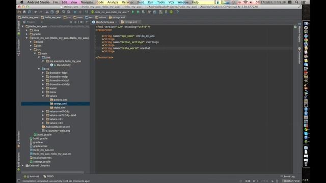 Android Studio - My first Android Studio app. смотреть онлайн