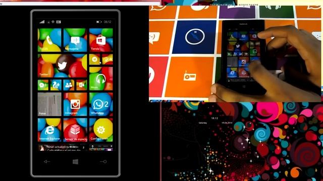 Cómo ver mi pantalla de Windows Phone en el PC - WINPHON8 смотреть онлайн