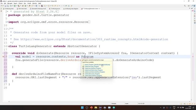 Logo/Turtle DSL & Arduino Code Generator with Xtext смотреть онлайн
