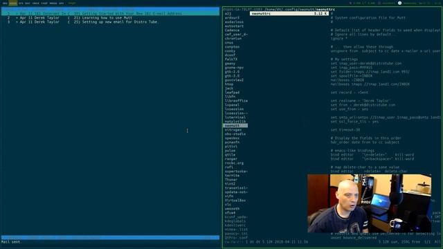 Day 1 - Terminal Color Scheme and Mutt Email смотреть онлайн