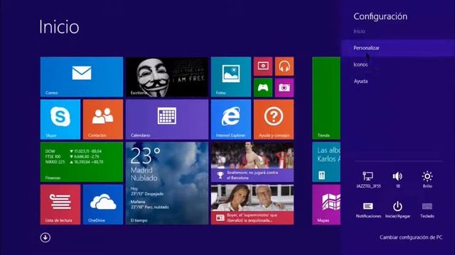 RAPIDISIMO | SIN PROGRAMAS | Como cambiar color inicio. Windows 8 смотреть онлайн