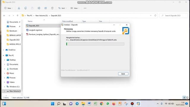 Cara Instal Dapodik Versi 2023 смотреть онлайн