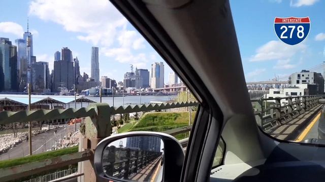 Нью Йорк Вид на Манхэттен с Бруклина .Manhattan New York i-278 смотреть онлайн