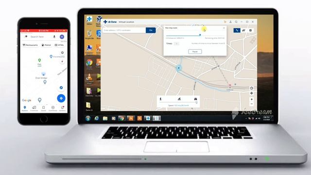 Mock GPS location on IOS device | Fake Gps location | Mock gps moment | смотреть онлайн
