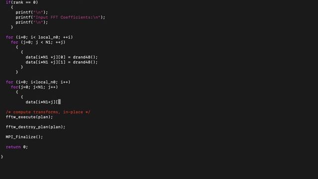 How to Write Parallel FFTW code in c? смотреть онлайн