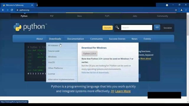Downloading Python ! смотреть онлайн