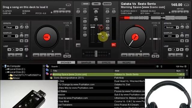 How to use headphones in VirtualDJ.avi смотреть онлайн