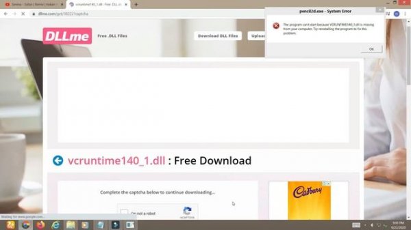 Fix The program can't start because api-ms-win-crt-runtime-l1-1-0.dll is  missing from your compute