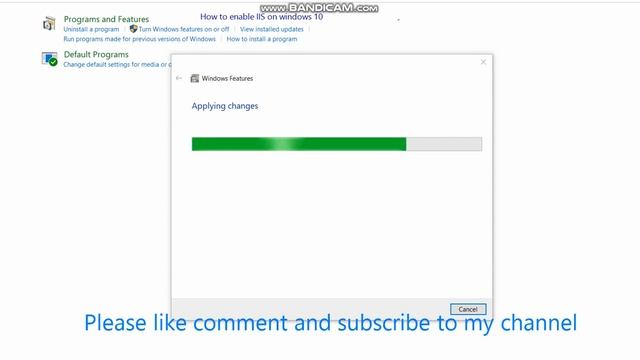 Enable IIS in windows 10 #IIS #.net #DotNet Internet information services #asp.net смотреть онлайн